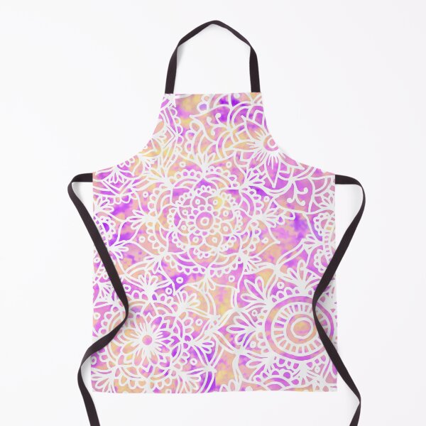 Item preview, Pastel Watercolour Mandala Pattern Purple Orange Sunset designed and sold by Julie Erin Designs.