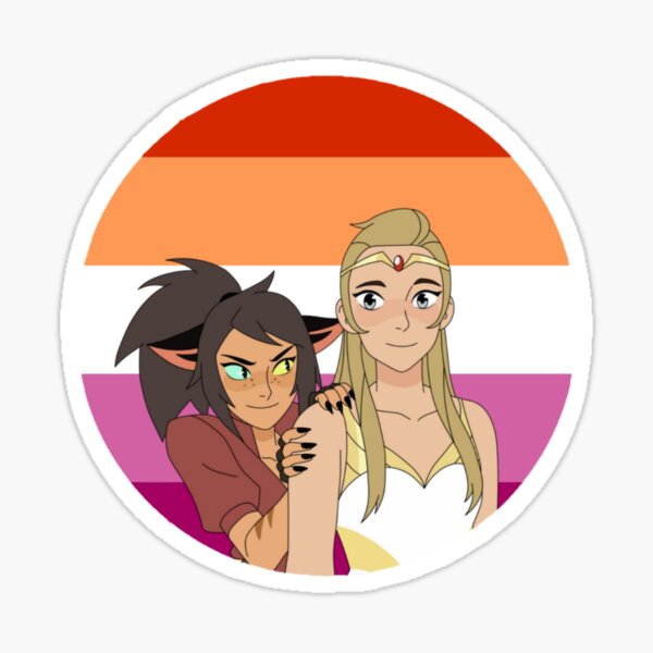 Future Catradora She Ra Lesbian Flag Spop Sticker For Sale By Queerwriter Redbubble 9006