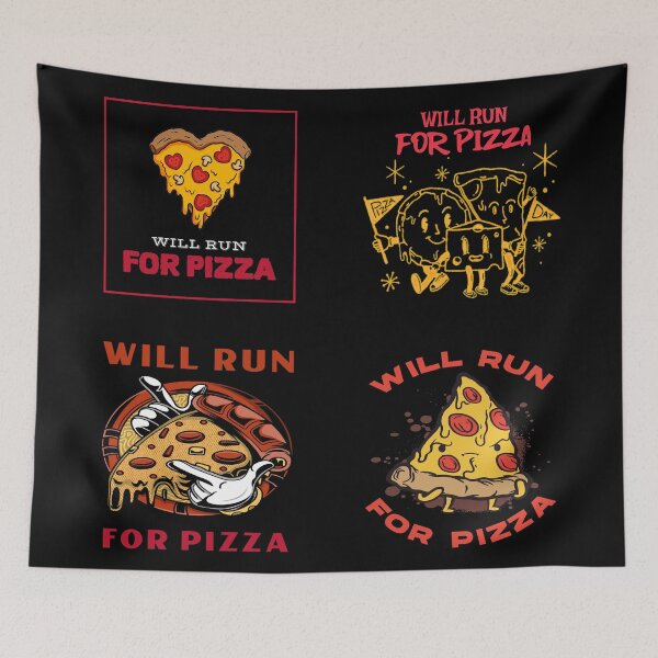 Item preview, Will Run For Pizza Sticker Pack designed and sold by Coder-T.