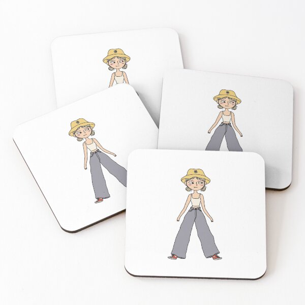 Item preview, Bucket hat girl designed and sold by rainydaydoodles.