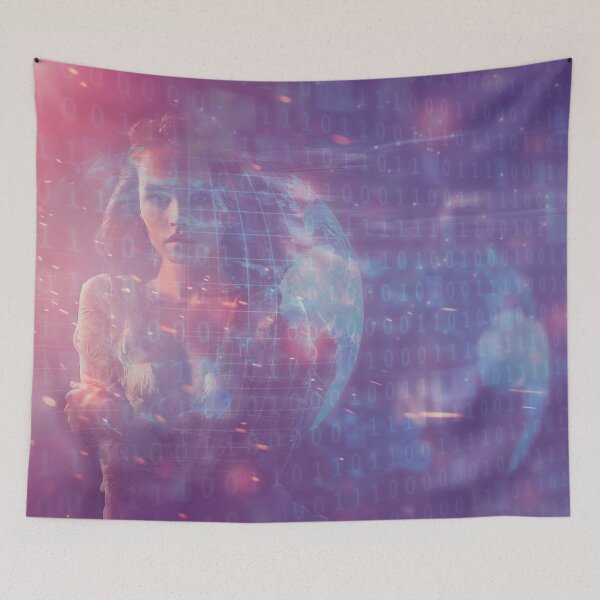 Item preview, Digital Woman Binary Code - 11 designed and sold by Mirage72.