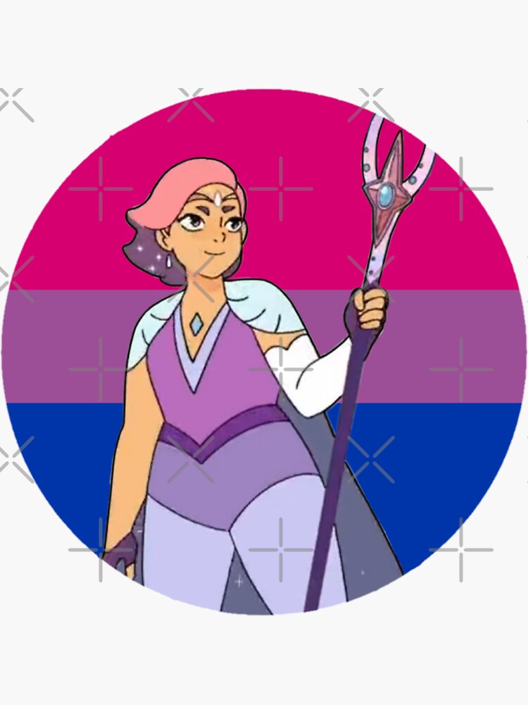 Queen Glimmer She Ra Bisexual Flag Spop Sticker For Sale By Queerwriter Redbubble 8174