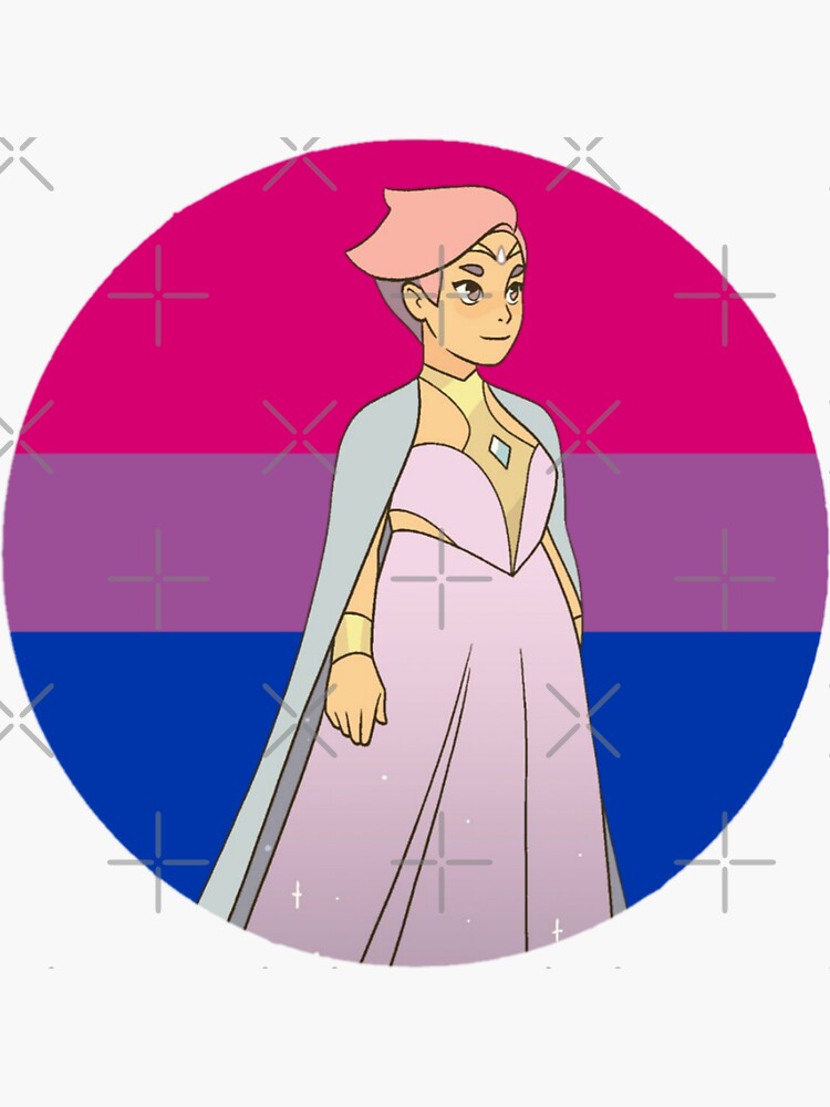 Future Queen Glimmer She Ra Bisexual Flag Spop Sticker By Queerwriter Redbubble 5586