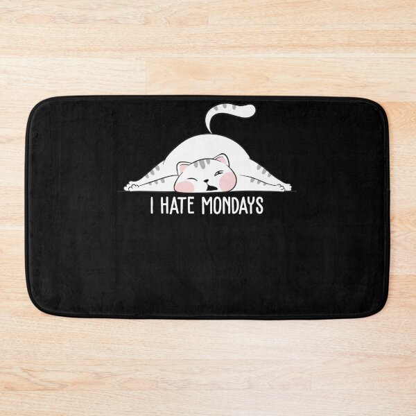 Item preview, I Hate Mondays Funny Cat T-shirt designed and sold by Dodgefashion.