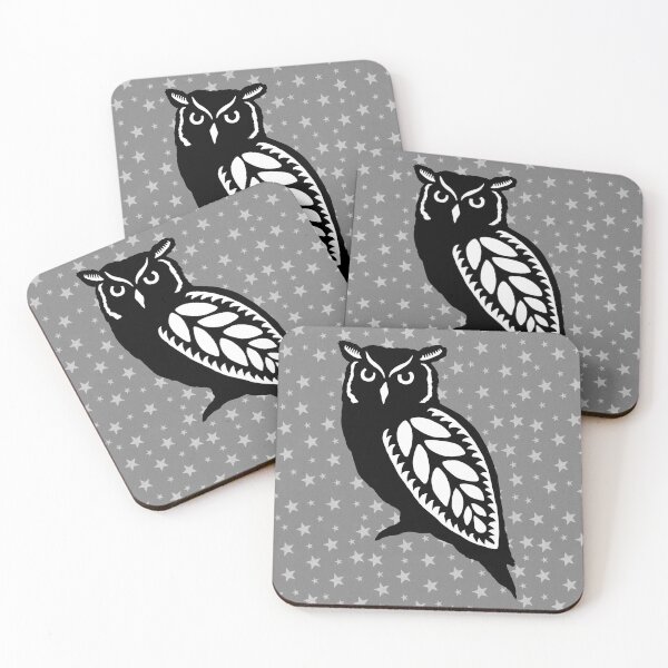 Item preview, Papercut Owl & Stars designed and sold by deadcatcreation.