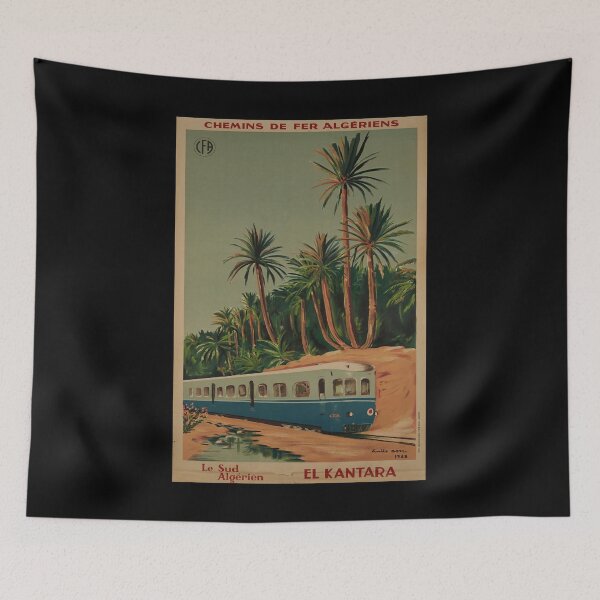Item preview, retro classic El Kantara poster designed and sold by CorasPosters.