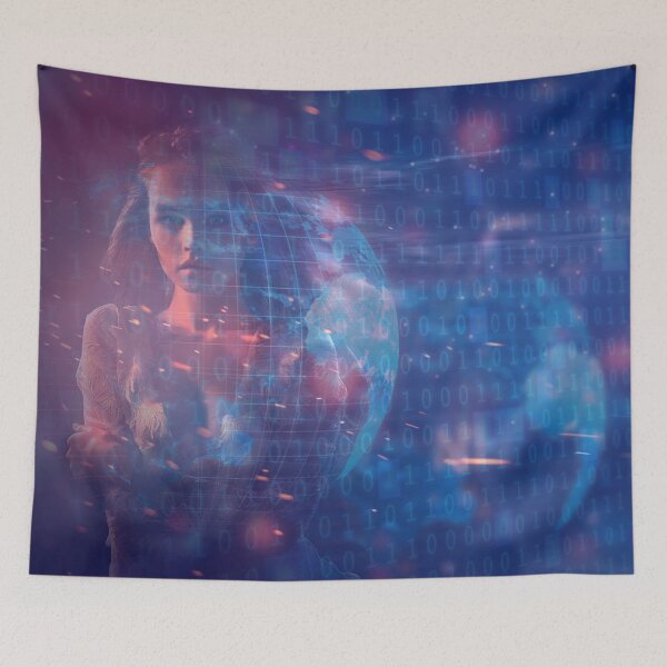 Item preview, Digital Woman Binary Code - 12 designed and sold by Mirage72.