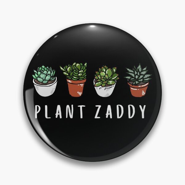 Artikelvorschau, Pflanze Zaddy - weiß auf schwarz entworfen und verkauft von errantrydesign.