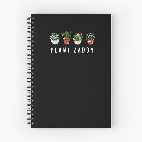 Artikelvorschau, Pflanze Zaddy - weiß auf schwarz entworfen und verkauft von errantrydesign.