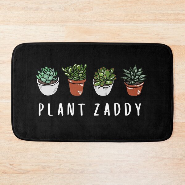 Item preview, Plant Zaddy - white on black designed and sold by errantrydesign.