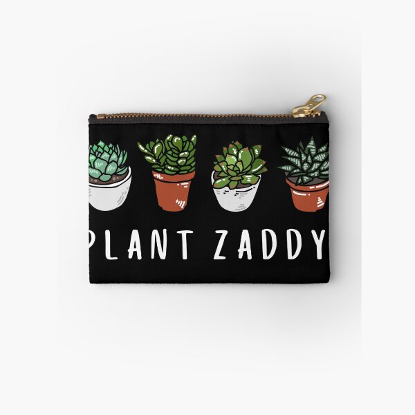 Artikelvorschau, Pflanze Zaddy - weiß auf schwarz entworfen und verkauft von errantrydesign.