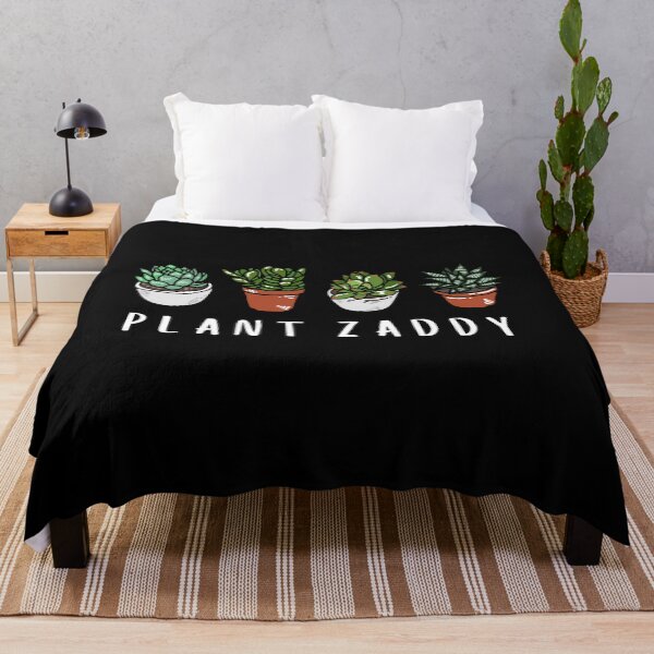 Item preview, Plant Zaddy - blanco sobre negro designed and sold by errantrydesign.