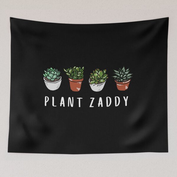 Item preview, Plant Zaddy - white on black designed and sold by errantrydesign.