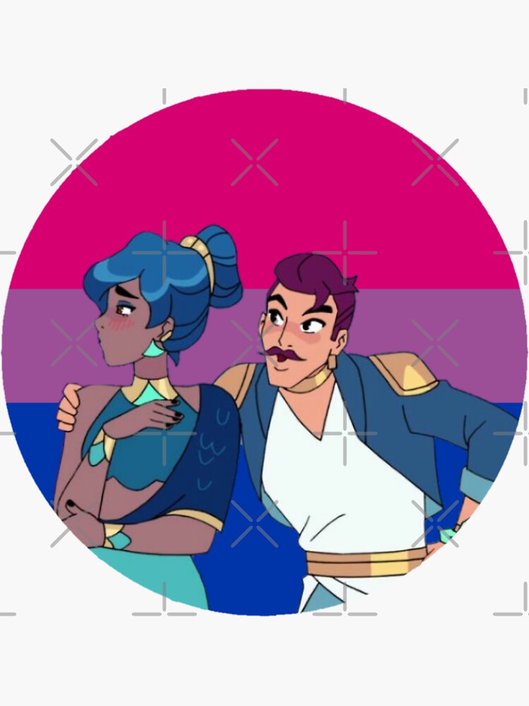 Princess Prom Seamista She Ra Bisexual Flag Spop Sticker By Queerwriter Redbubble 6349