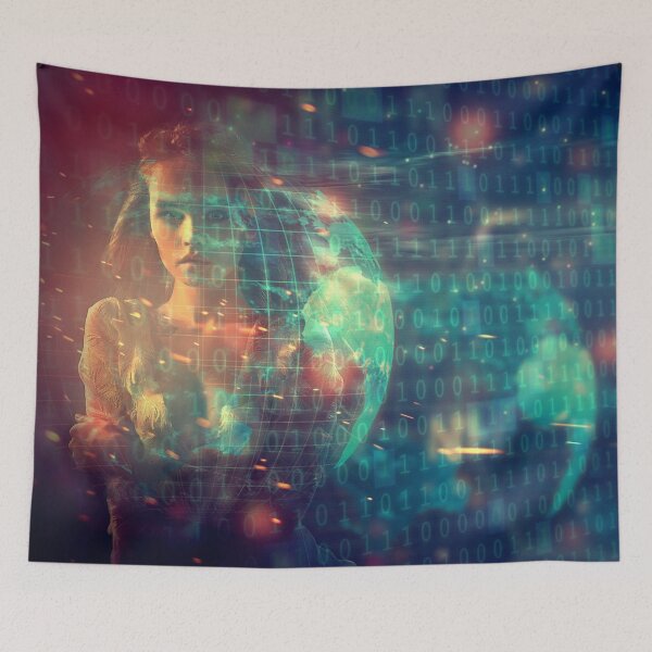 Item preview, Digital Woman Binary Code - 13 designed and sold by Mirage72.