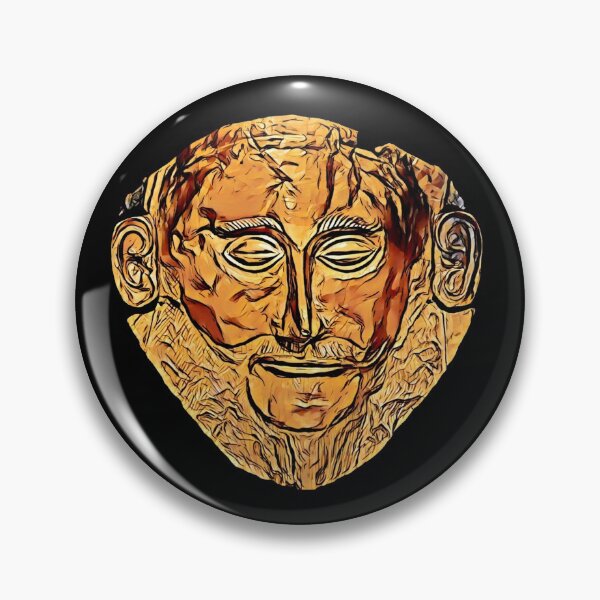 Item preview, Death mask of “Agamemnon” (3) (on black) designed and sold by DotorEaon.