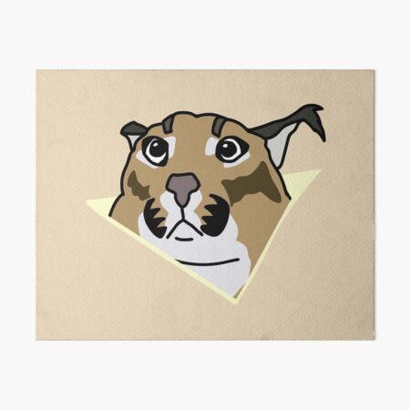 Big Floppa Art Board Prints | Redbubble