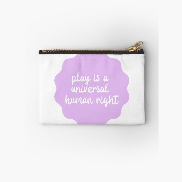 Item preview, play is a universal human right (pastel purple) designed and sold by agabrielle97.