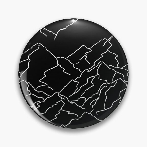 Item preview, Mountainscape in White Lines on Black designed and sold by blackheart creations.