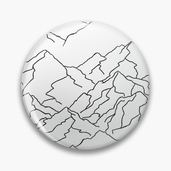 Item preview, Copy of Mountainscape in White Lines on Black designed and sold by blackheart creations.