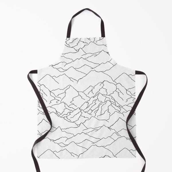Item preview, Copy of Mountainscape in White Lines on Black designed and sold by blackheart creations.