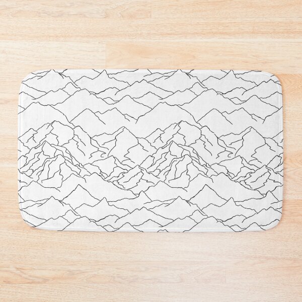 Item preview, Copy of Mountainscape in White Lines on Black designed and sold by blackheart creations.