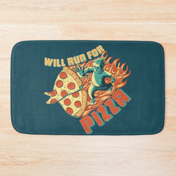 Item preview, Will Run for pizza designed and sold by Ztudio.