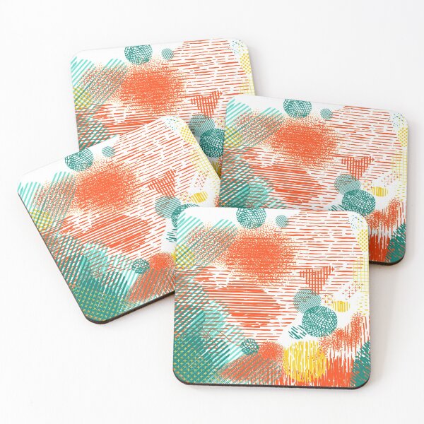 Item preview, Abstract Bright Shapes designed and sold by blackheart creations.