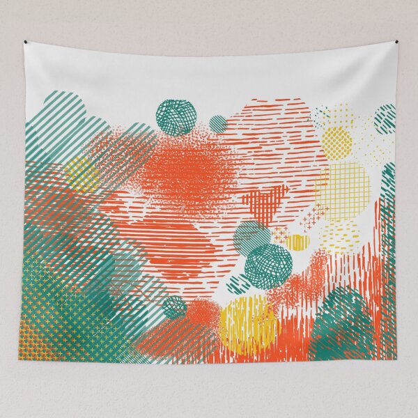 Item preview, Abstract Bright Shapes designed and sold by blackheart creations.