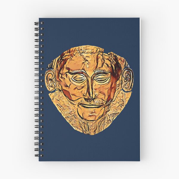 Item preview, Death mask of “Agamemnon” (3) (on navy blue) designed and sold by DotorEaon.