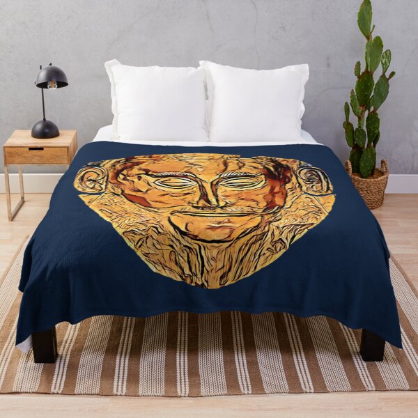 Item preview, Death mask of “Agamemnon” (3) (on navy blue) designed and sold by DotorEaon.