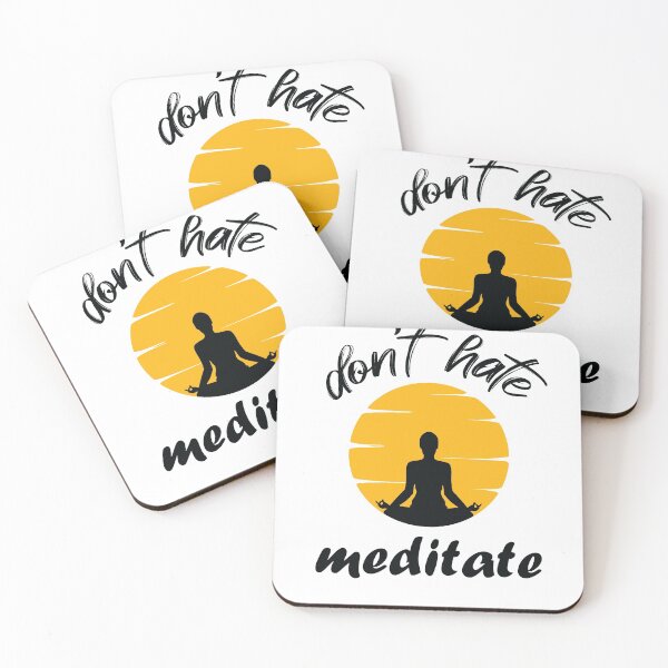 Item preview, Don't hate meditate. designed and sold by Beefytee.