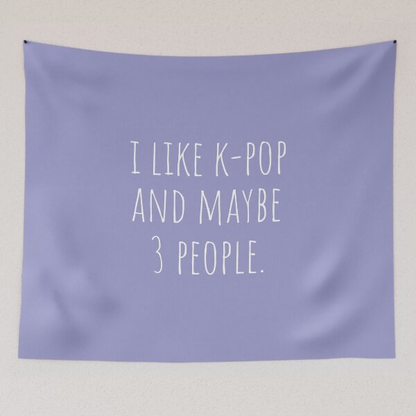 Item preview, I Like K-pop and Maybe 3 People Lavender designed and sold by cutetype.