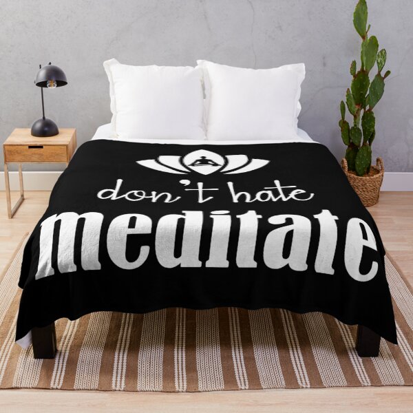 Item preview, Don't hate meditate. designed and sold by Beefytee.