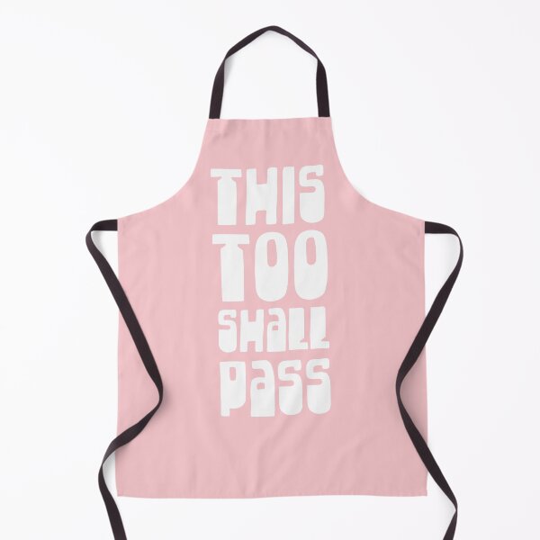 Item preview, This Too Shall Pass - Motivational and Inspirational Typography - Bubblegum Pink designed and sold by kierkegaard.