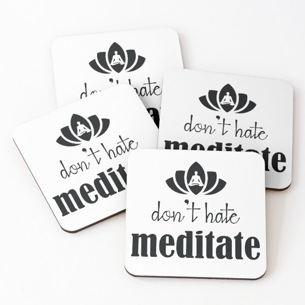 Item preview, Don't hate meditate. designed and sold by Beefytee.