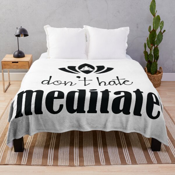Item preview, Don't hate meditate. designed and sold by Beefytee.
