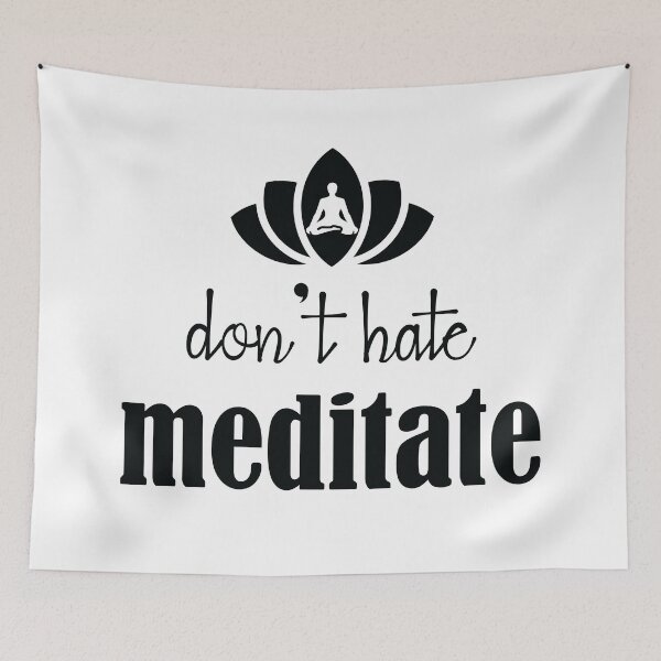 Item preview, Don't hate meditate. designed and sold by Beefytee.