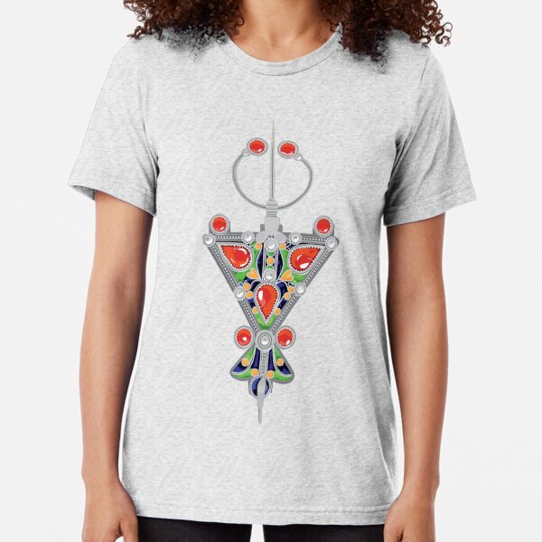 Bijoux kabyle T-shirt chiné