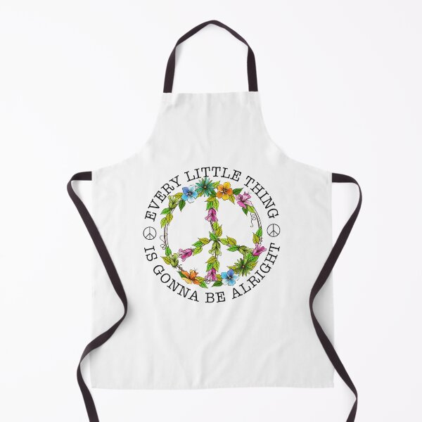 Item preview, Every Little Thing Is Gonna Be Alright Flowers Peace Hippie Gift designed and sold by ArleenCostums.