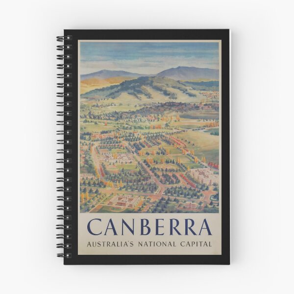 Item preview, retro classic Canberra poster designed and sold by CorasPosters.