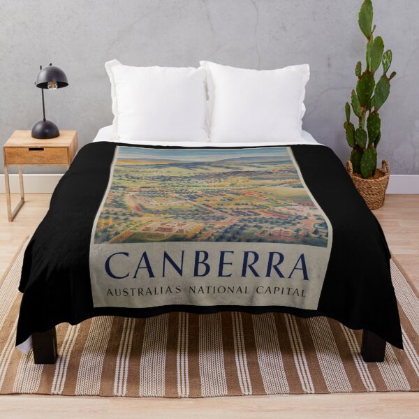 Item preview, retro classic Canberra poster designed and sold by CorasPosters.