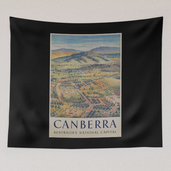 Item preview, retro classic Canberra poster designed and sold by CorasPosters.