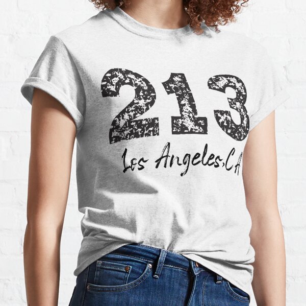 BoredWalk Men's Los Angeles 213 Area Code T-Shirt, Large / Royal