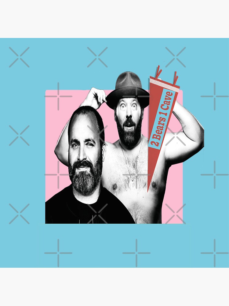 "2 bears 1 cave bert kreischer" Sticker for Sale by RBStore Redbubble