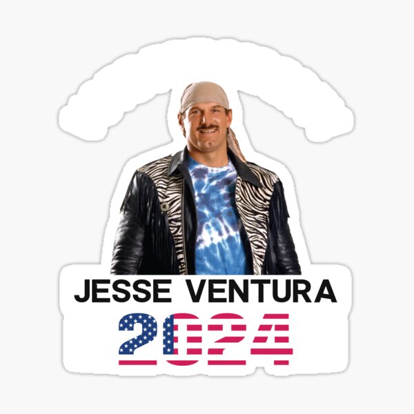 "JESSE VENTURA FOR PRESIDENT 2024" Sticker for Sale by Jaggeddesigns