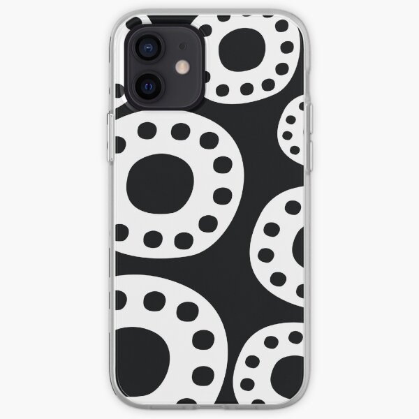 Black and White Gears iPhone Soft Case