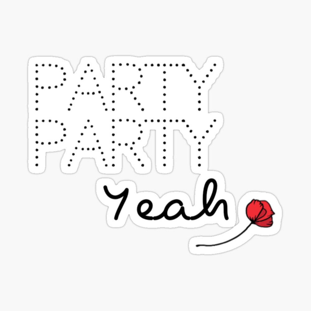 Jk Party Party Yeah Quote Bath Mat By Drakon Redbubble