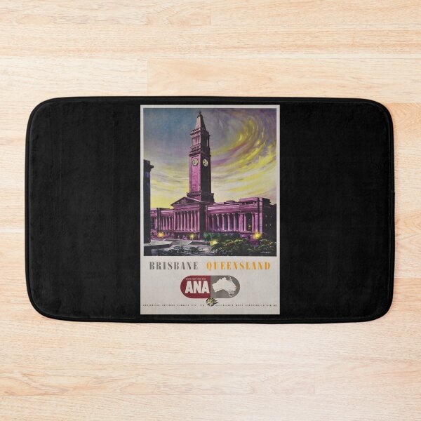 Item preview, retro classic Brisbane Queensland poster designed and sold by CorasPosters.