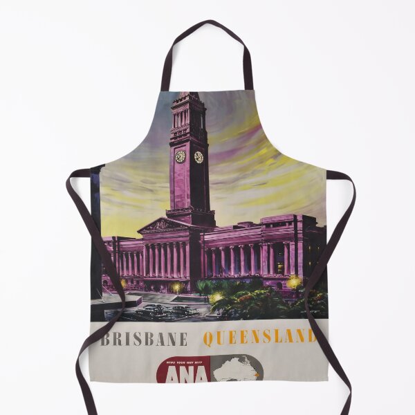 Item preview, retro classic Brisbane Queensland poster designed and sold by CorasPosters.